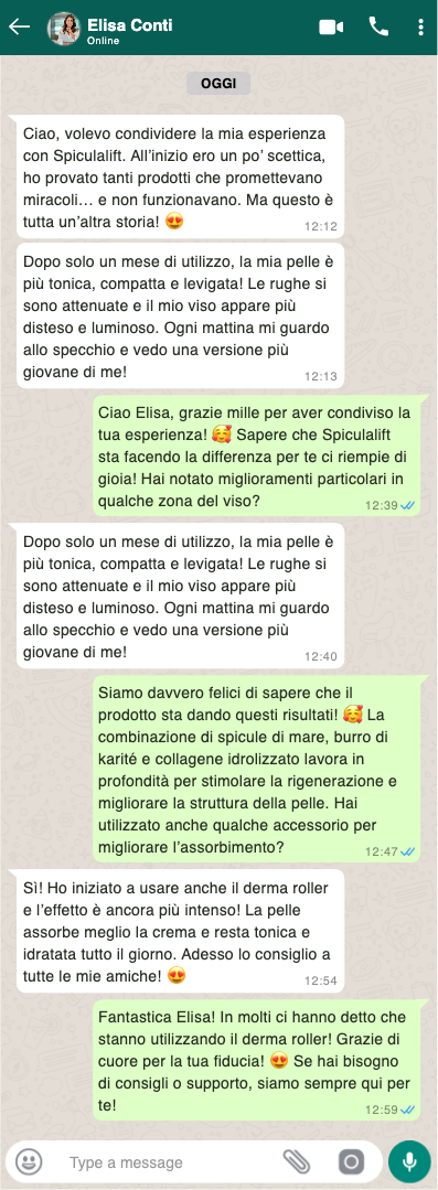 Testimonianza Facebook Reale per Spiculalift