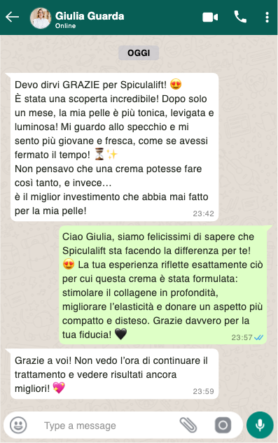 Commento e Opinione Cliente per Spiculalift